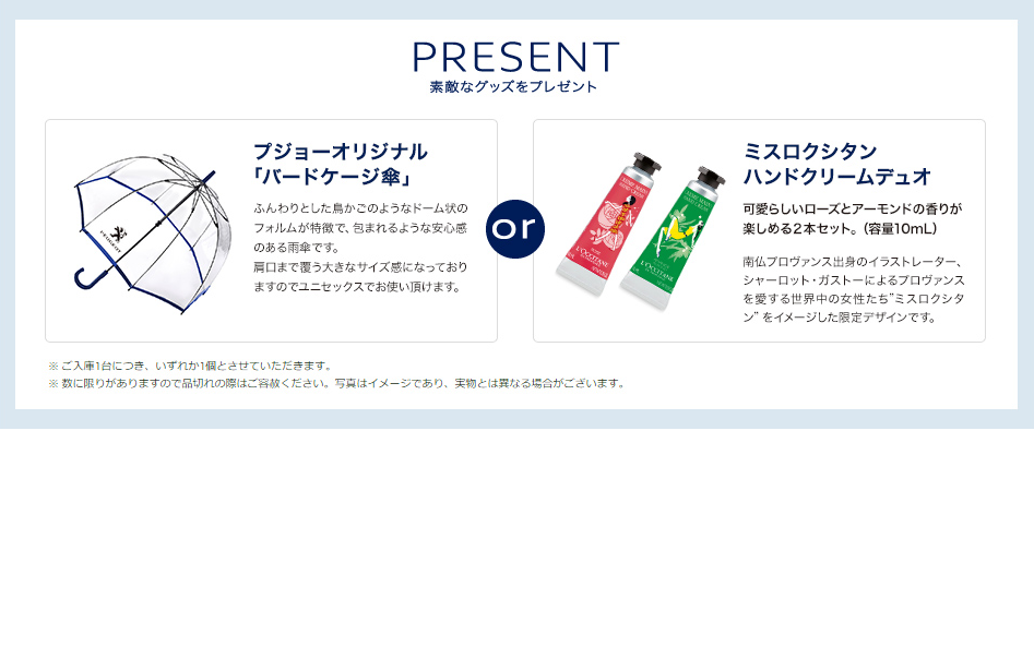 プジョーメンテナンスキャンペーン
