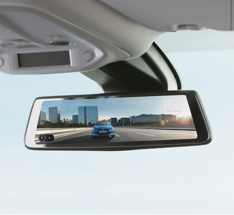 ドライブレコーダー付きディスプレイミラー装着